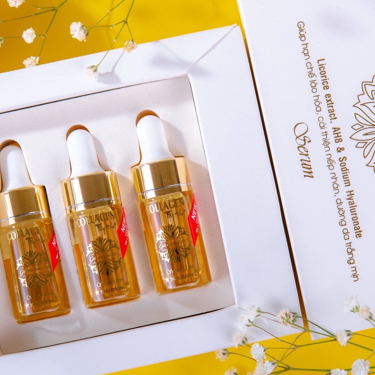 Serum dưỡng trắng đẹp da Collagen Tây Thi hộp 3 lọ 12ml