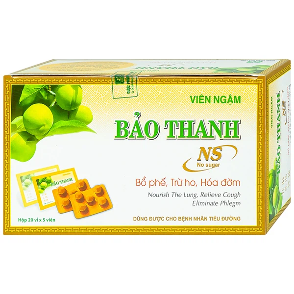 Viên ngậm Bảo Thanh hộp 20 vỉ x 5 viên