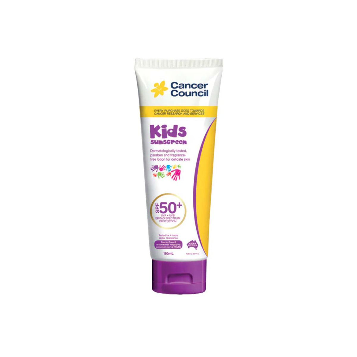 Kem Chống Nắng Cancer Council Kids SPF50+ Cho Bé 110ml