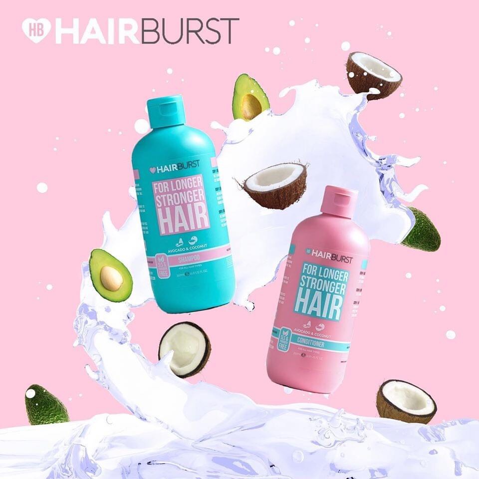 Bộ Gội Xả Hairburst Cho Tóc Dài Nhanh & Chắc Khoẻ 350mlx2