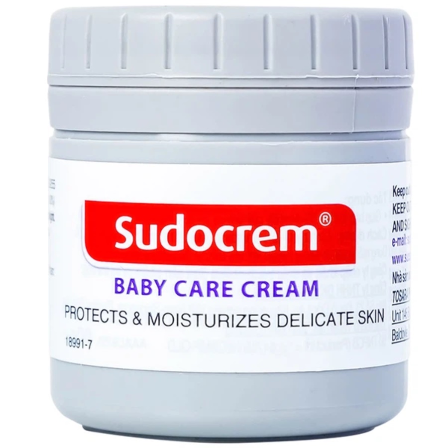 Kem chống hăm tã Sudocrem Baby Care Cream hỗ trợ điều trị mẩn đỏ, ngứa, hăm đỏ (60g)