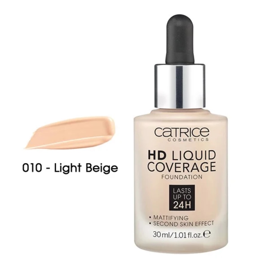 Kem nền Catrice HD Liquid Coverage Foundation 24h 30ml