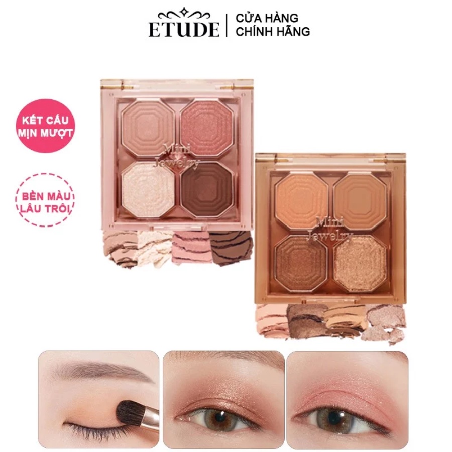Bảng Phấn Mắt 4 Ô Etude Play Color Eyes Mini Jewelry 4g