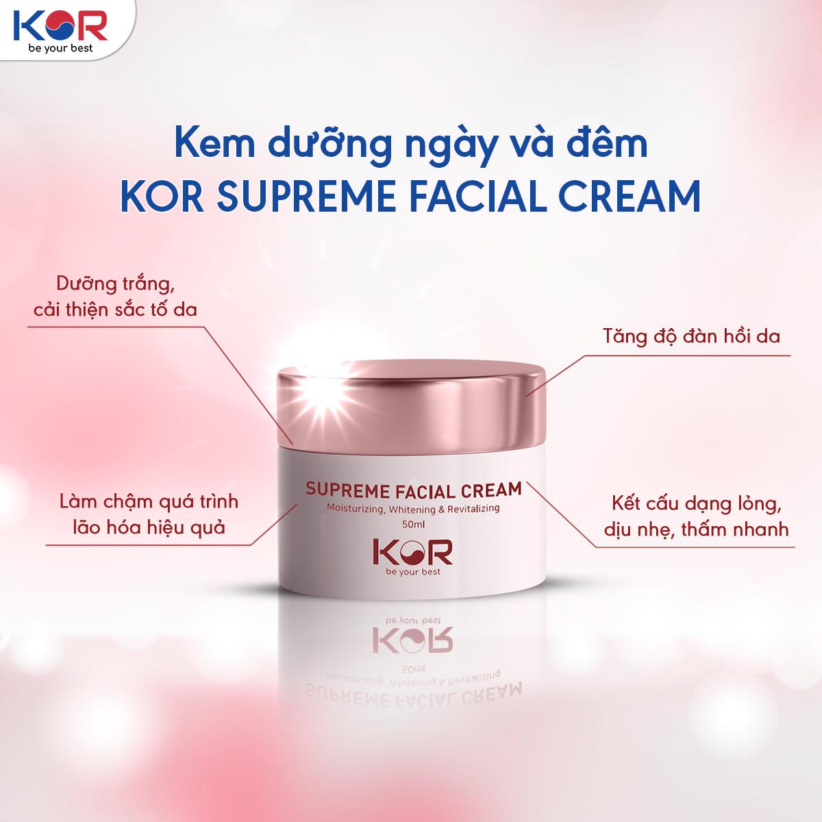 Kem dưỡng da KOR SUPREME FACIAL CREAM Hàn Quốc 50ml