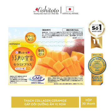 Thạch Bổ Sung Collagen Aishitoto Vị Dâu Rừng Hộp 30 Gói