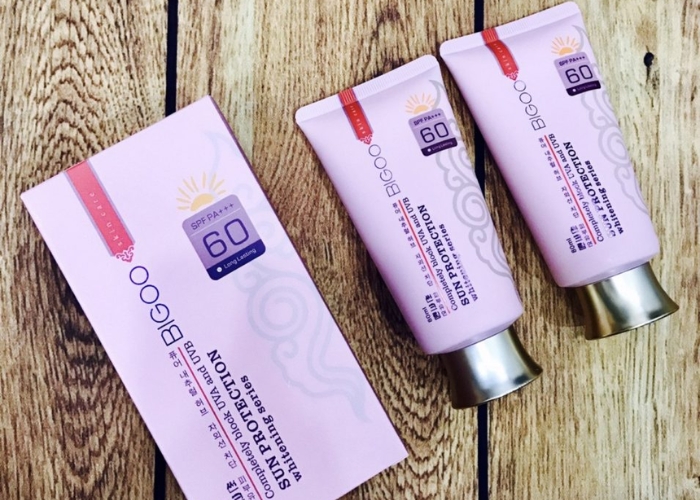Review kem chống nắng BIGOO Hàn Quốc có tốt không? Nhận biết thật giả?