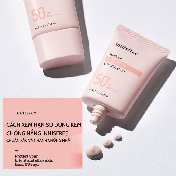 Cách xem hạn sử dụng kem chống nắng Innisfree chuẩn xác và nhanh chóng nhất